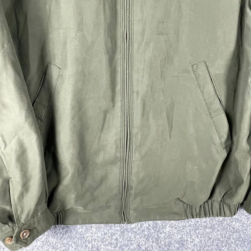 Peter Millar Jacket Mens Medium Green Full Zip Harrington Bomber Luxury Golf